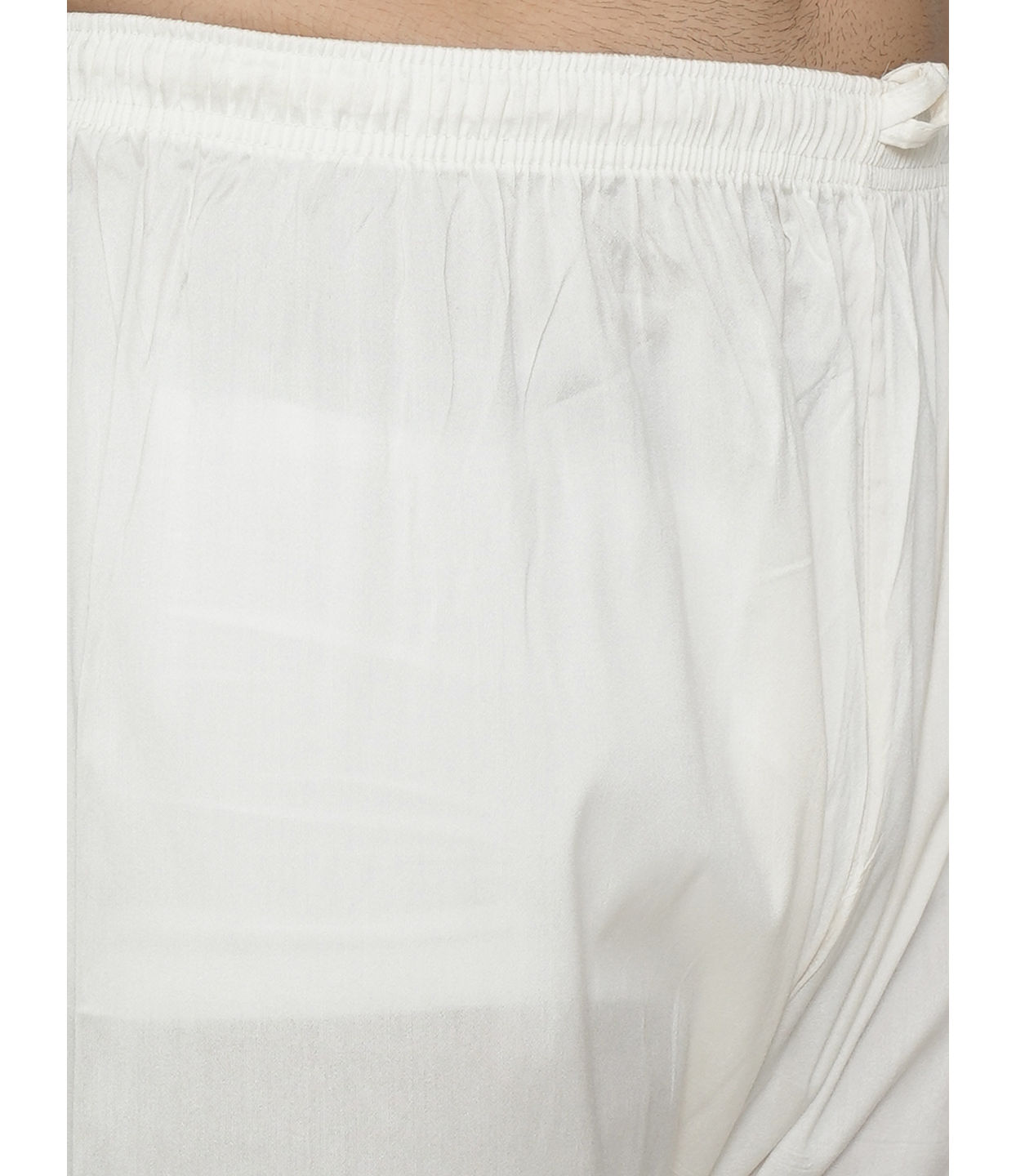 Off White Self Motif Kurta Set image number 2